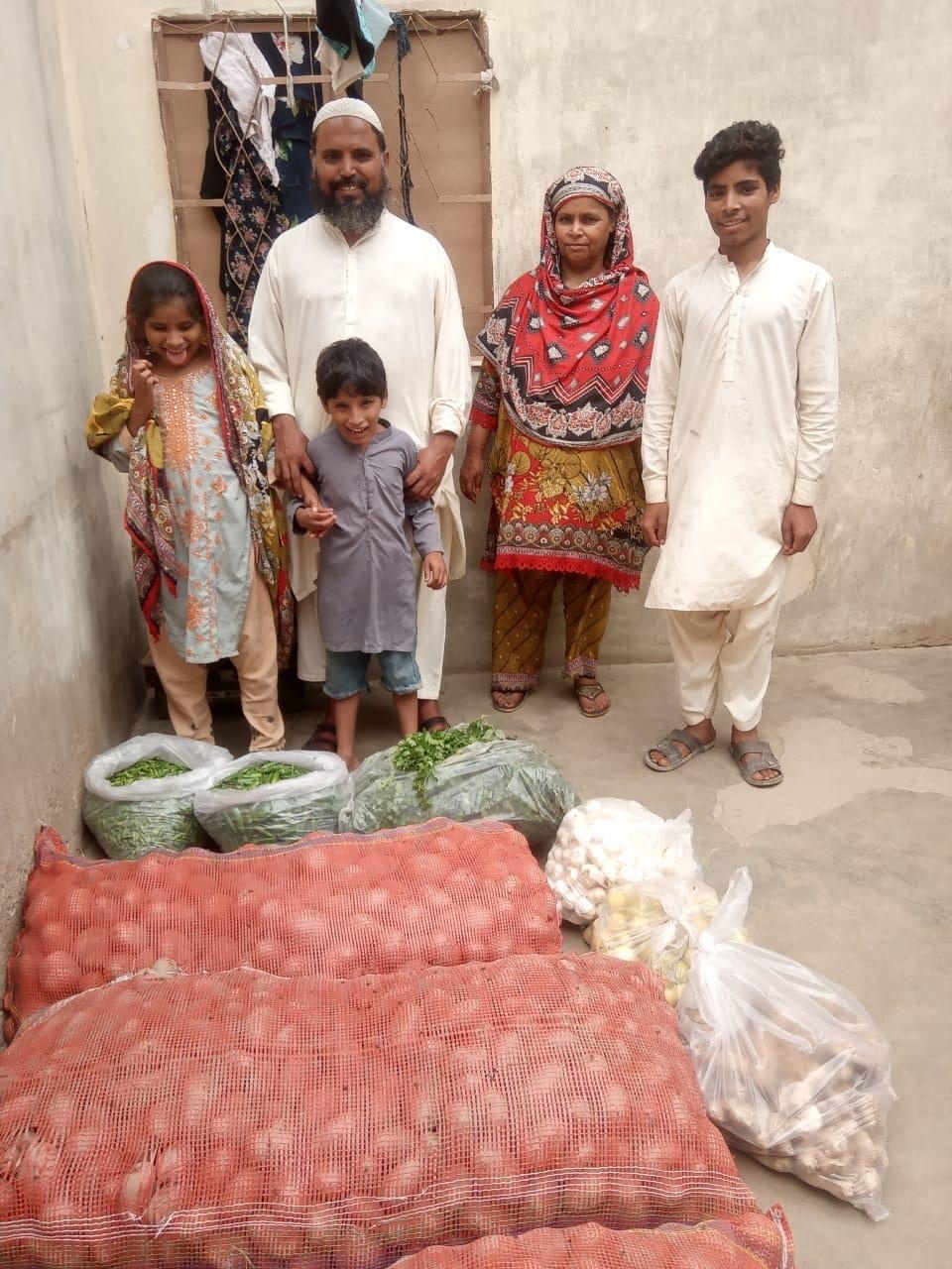 Vegetables provided for the cart 